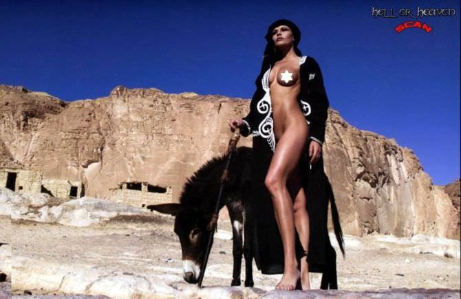Ева Гримальди откровенное фото с осликом