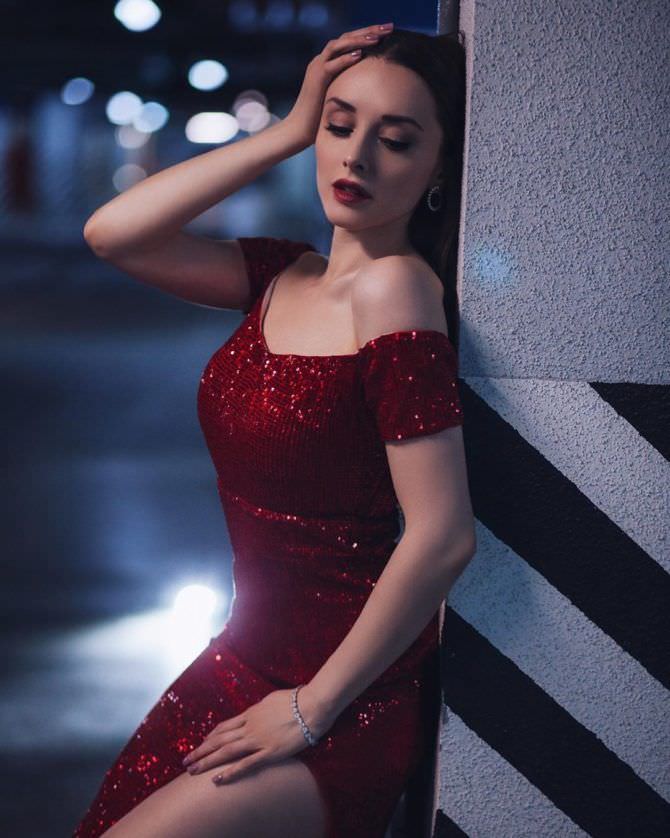Юлия Майборода фотосессия в вечернем платье