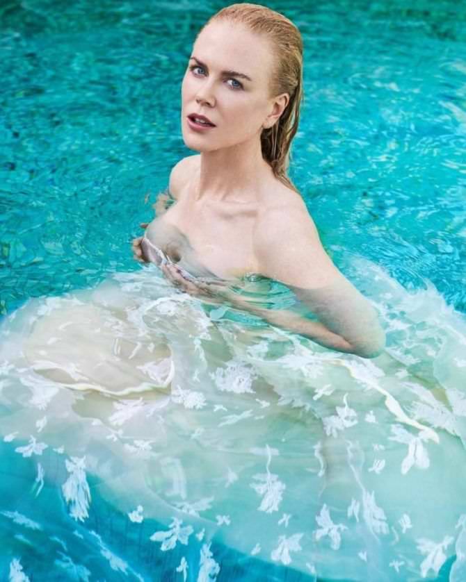 Николь Кидман фотография в платье в воде
