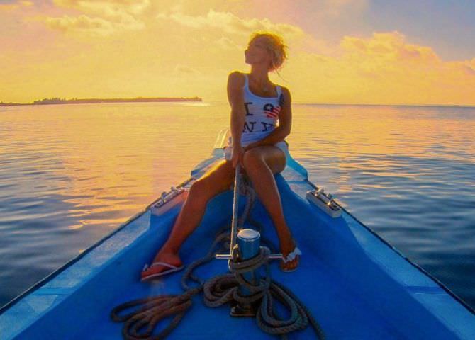 Виктория Лукина фотография на лодке
