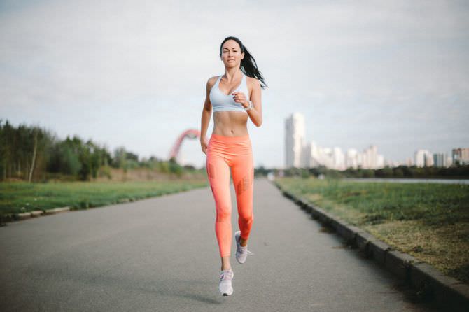 Анастасия Тукмачева фото во время пробежки