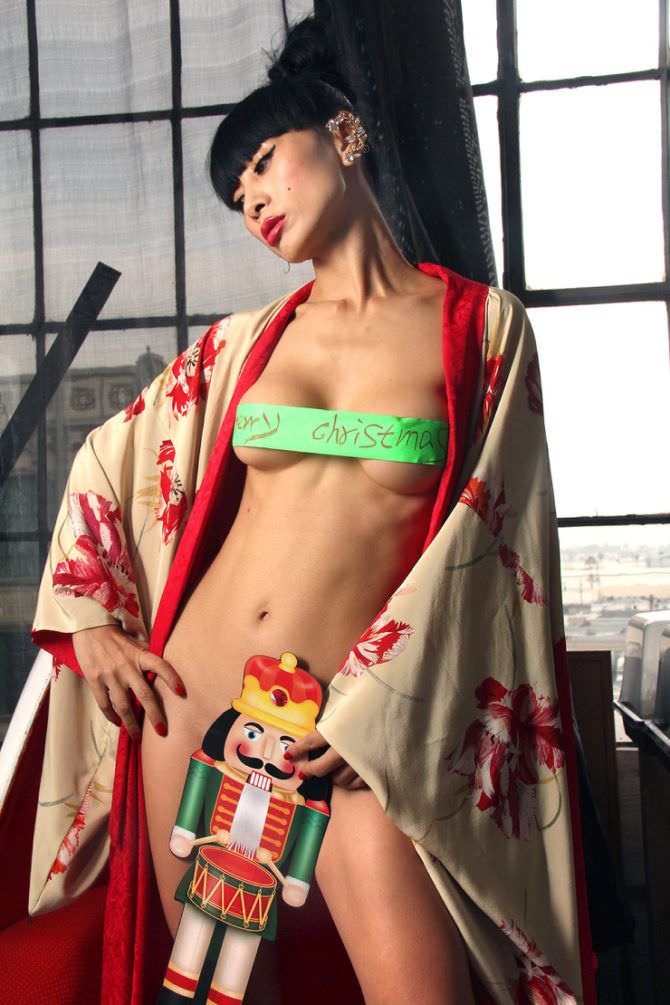 Бай Лин фотография в кимоно с щелкунчиком