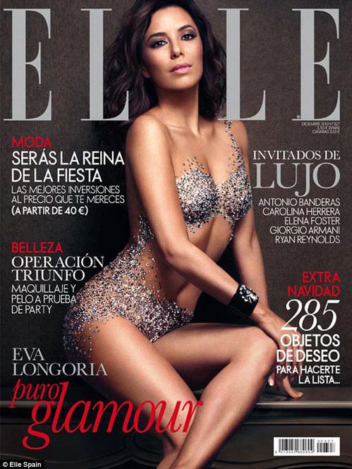 Ева Лонгория фото на обложке журнала Elle